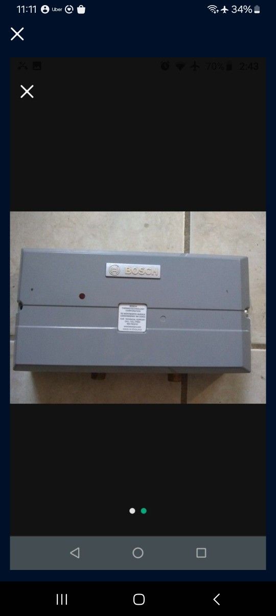 Tankless Water Heater Bosch Electric US3 3.4KW 120V Electric Water Heater