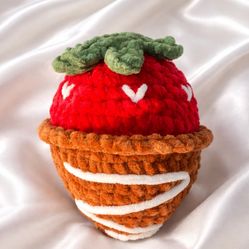 Crochet Chocolate Covered Strawberry