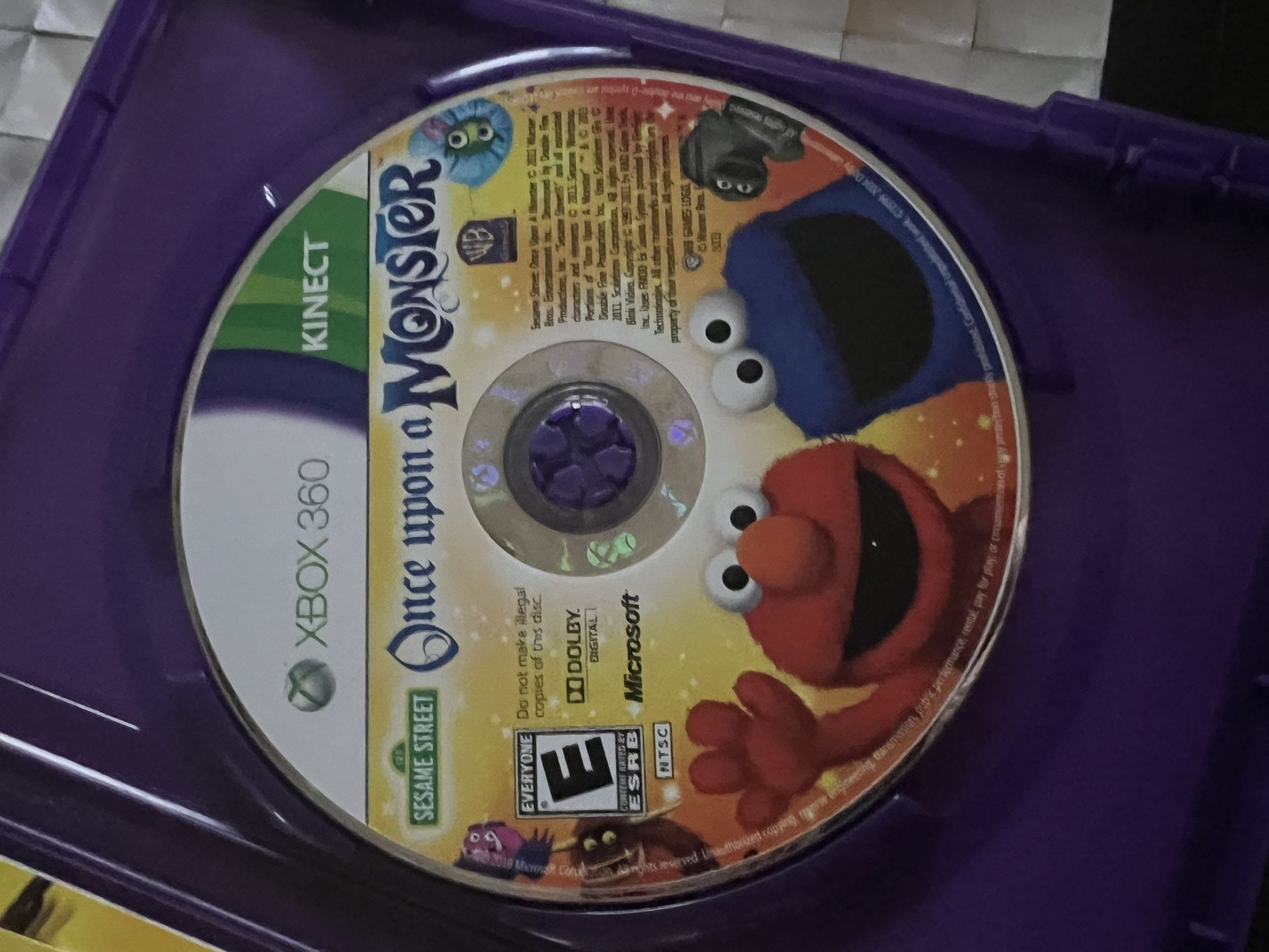 Xbox 360 Game Sesame Street Once Upon A Monster