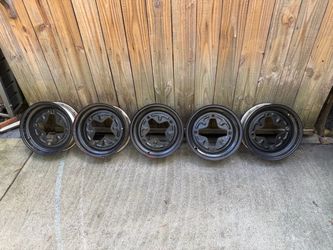 Dexter 4 lug trailer rims 14” (all 5)