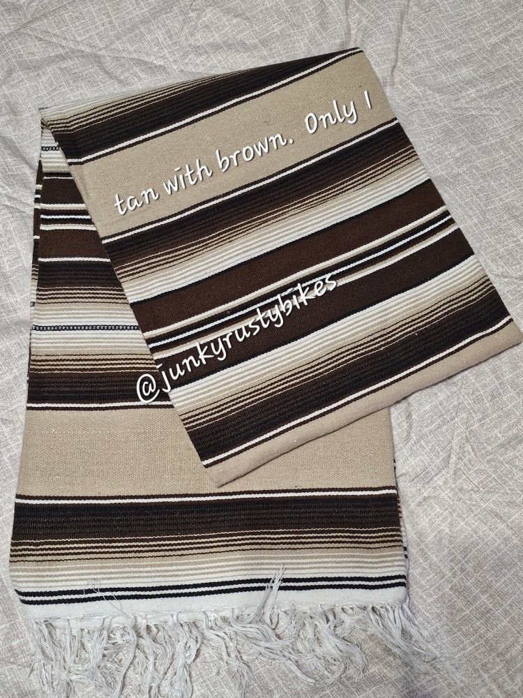 New 5x7 Serape Sarape Zarape Mexican Blanket