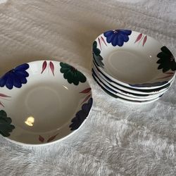 Set Of Six  Vintage Roma Inc. Soup/salad Bowls 