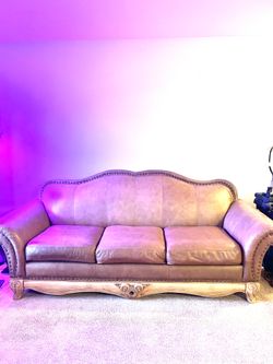 The Room Place original Leather Sofa