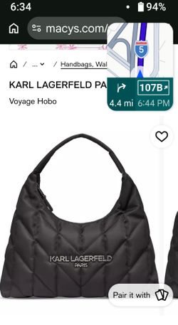 Karl Lagerfeld Paris Voyage Hobo Bag
