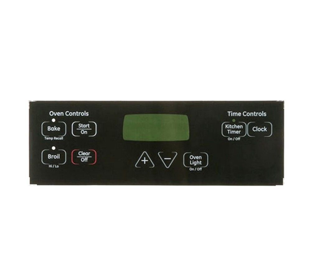 GE WB27K10255 Blk 'Range Overlay T09' Genuine Replacement Part *NIP*