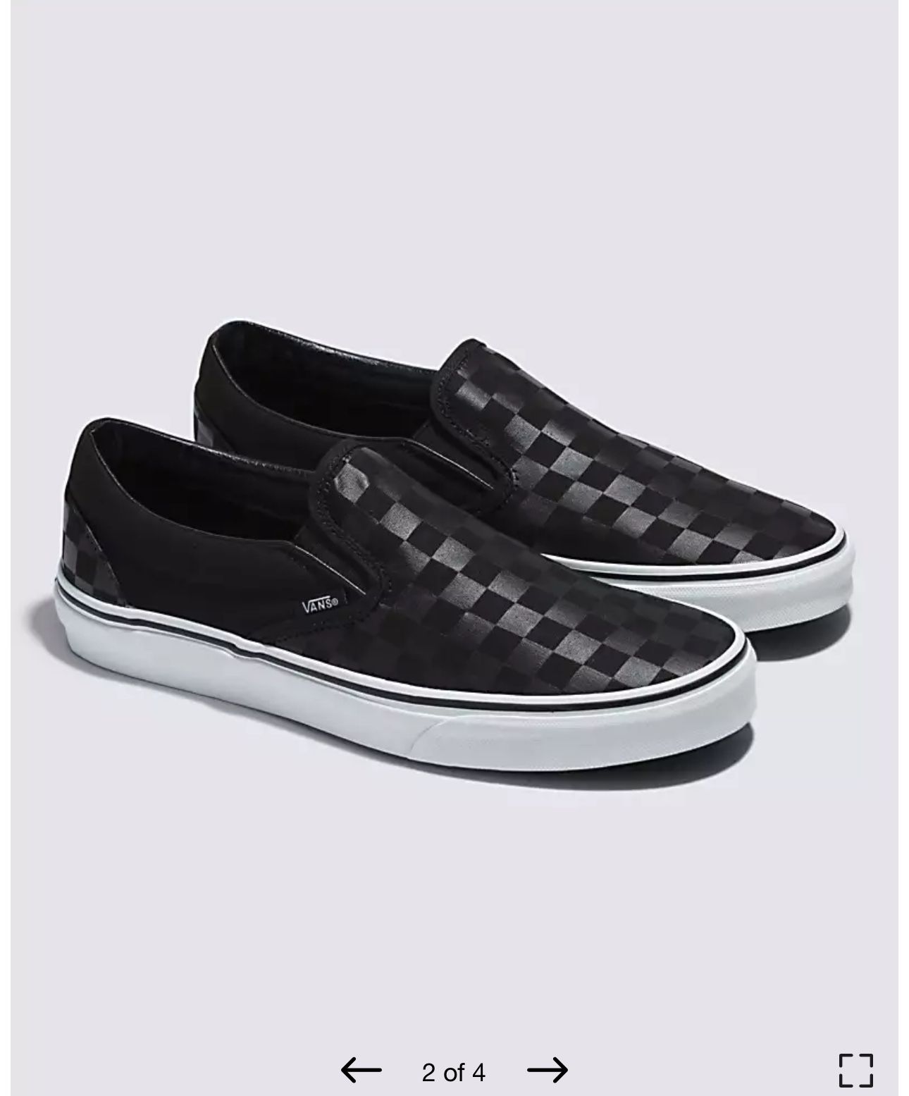 Black Checkered Vans