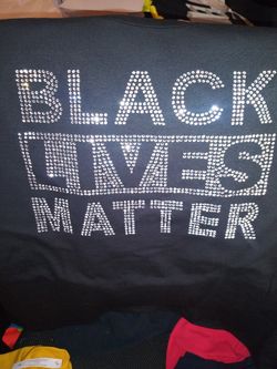 Black lives matter rhinestone t-shirt