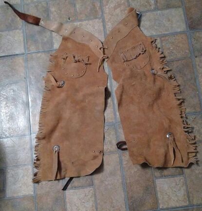 Youth leather chaps