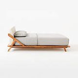 CB2 Drommen Acacia Wood Bed Queen And Matters 