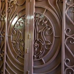 A double Security door 8’2”x 82”tall