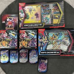 Pokemon cards Iono's Bellbolt Ex, Hop's Zacian Ex Box, Paldean Fates Bundle Boxes, Team Rocket Japanese Booster Box, Paldean Fates Tins $400 Obo for Sale in Upland, CA - OfferUp Pokemon cards Iono's Bellbolt Ex, Hop's Zacian Ex Box, Paldean Fates Bundle Boxes, Team Rocket Japanese Booster Box, Paldean Fates Tins $400 Obo for Sale in Upland, CA - OfferUp