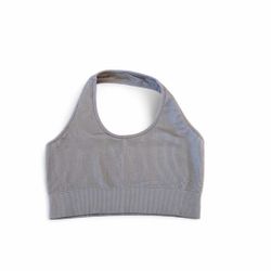 NVGTN Taupe Limitless Ribbed Seamless Halter Bra