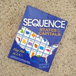Sequence States & Capitals Board Game