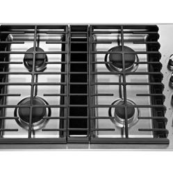 KitchenAid 30 in. 4 Burners Gas Cooktop in Stainless Steel, New Scratch and Dent