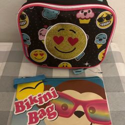 New Emoji Lunch Bag and Bonus Bag Set