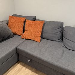 L Shaped Couch with Storage Compartment