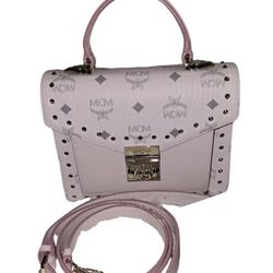 MCM PINK BAG & MATCHING WALLET 