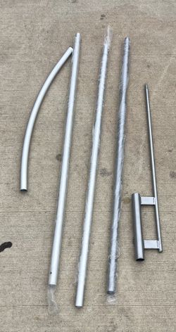 14FT Fiberglass Feather Flag Pole Kit with Ground Spike & Carry Bag (N142)