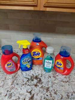 Tide/Downy/Oxi clean bundle