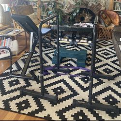 Foldable Bench, Adjustable Dip Bars, Floor Mats