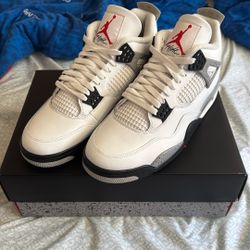 Jordan 4 White Cement 