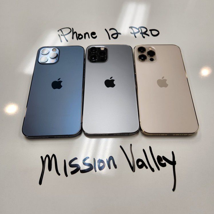 iPhone 12 PRO 128GB Unlocked | Mission Valley Store | w/ Warranty 