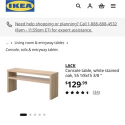 IKEA Entry Console Oak