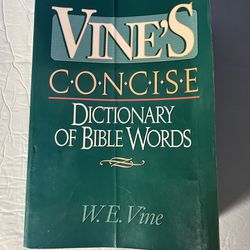 Vine's Concise Dictionary Of Bible Words Book - Nelson's Concise Series 