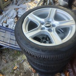 rims and tires came off a 2019 Camaro in good condition