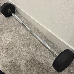 Body solid straight barbells for sale - pristine condition