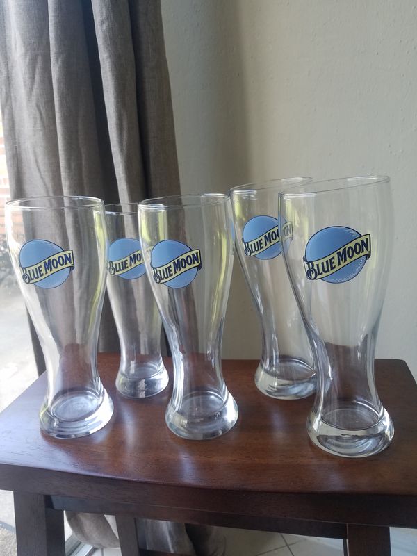 Branded Beer Glasses Like New! BlueMoon, REDDs, DOS EQUISXX for Sale