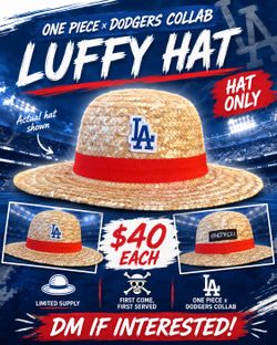 Dodgers one piece luffy hat only