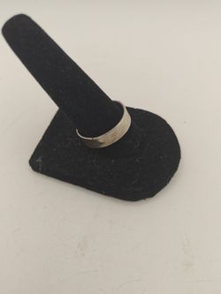 Handmade Silver Hammered Band