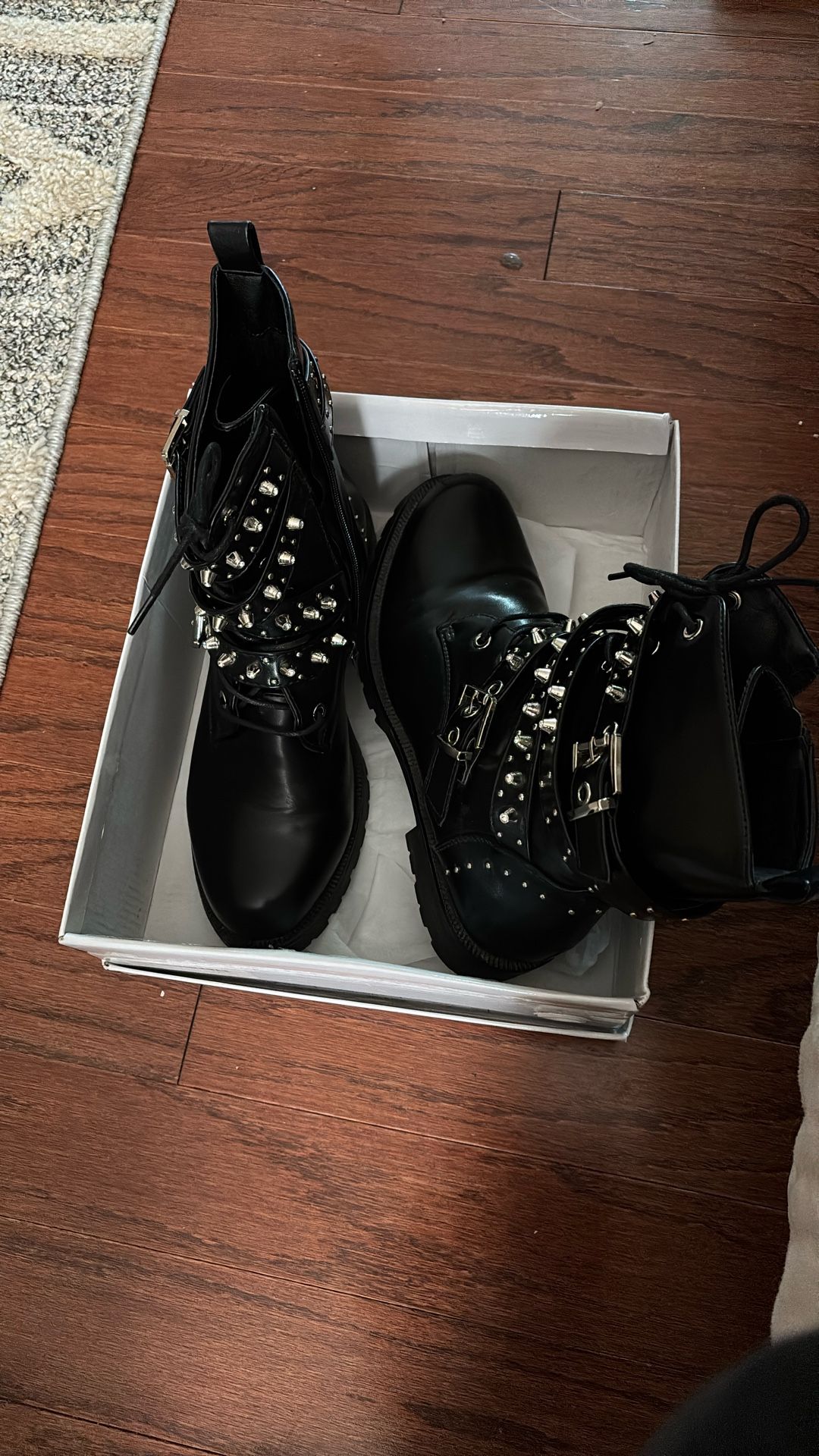 Studded Biker Boots Size 7 Men