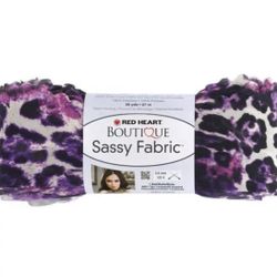 Sassy Boutique Purple Leopard Yarn