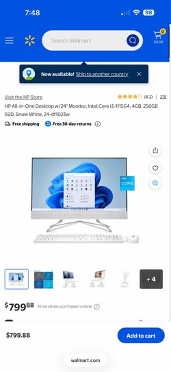 HP All-in-One Desktop w/24"