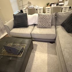 Sofa, Ottoman, And Entertainment Set