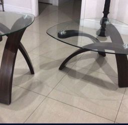 2 Glass Tables For $88