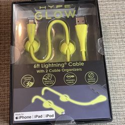 Hype glow 6ft Lightning cable for IPhones