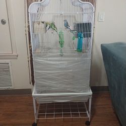 Birds Cage and 4 Birds Included 
