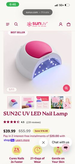 LED nail lamp for nails @ home — like new