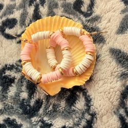 Homemade Rose Halo Earings