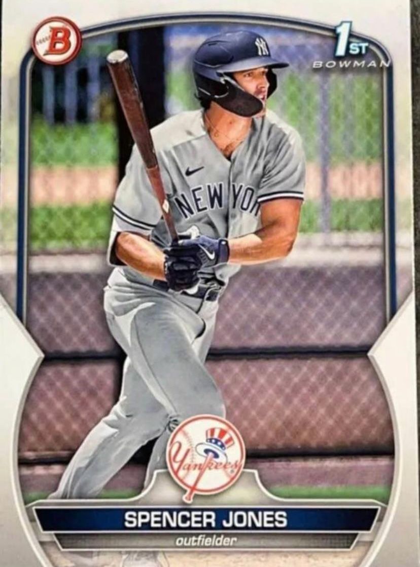 2023 Bowman Spencer Jones Rookie 1st Bowman Yankees Top Prospect