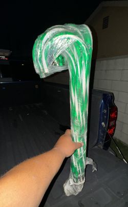 Dozen Green Candy Canes Lights 