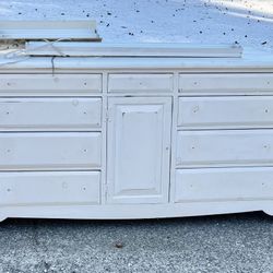 Free Solid Wood Project Dresser On Curb (Smithtown)