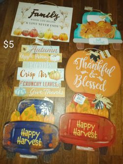 Fall Harvest Decorative Signs Bundle