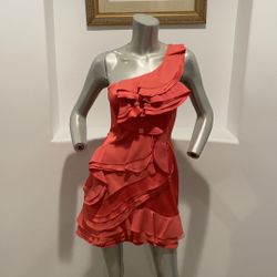 Bcbgmaxazria One Shoulder “Jonesy” Mini Dress Size 4