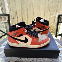 Air Jordan: Jordan 1 Retro Mid SE (Team Orange) 