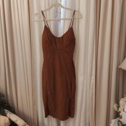 Dress Short Sexy Brown 