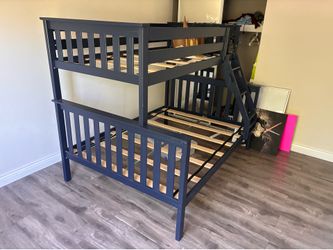 Bunk Bed - made of solid wood (blue)